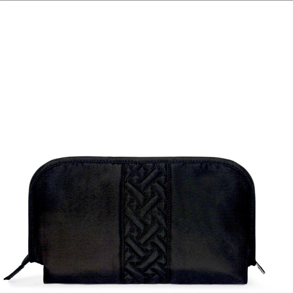 NWT: FLASH COSMETIC BAG- MIDNIGHT BLACK - RARE INTERIOR & SOLD OUT